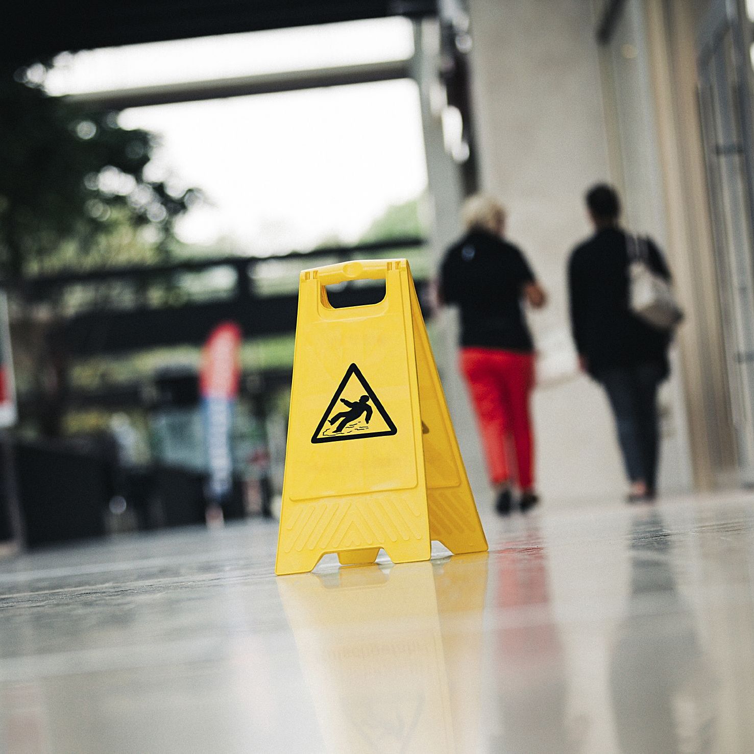 "Caution: Wet Floor" sign