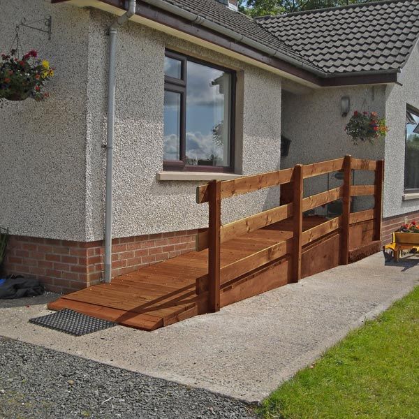 Ramp in front of house